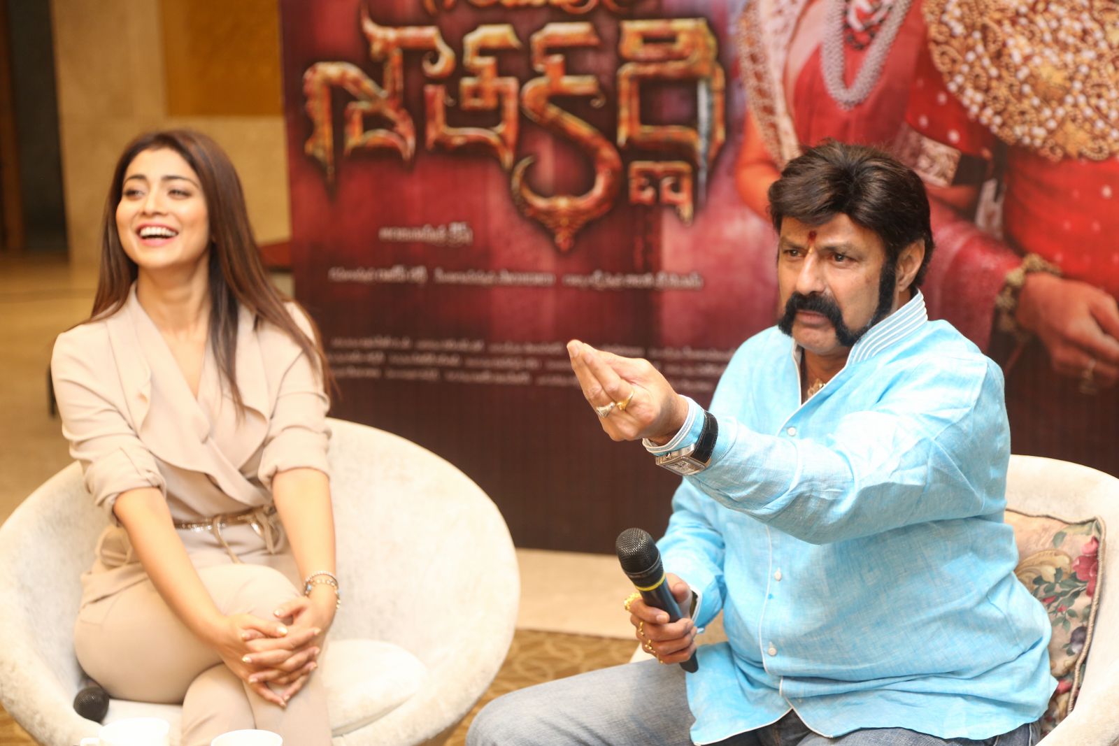 Brand new photo stills From the recent promotional event of Gautamiputra Satakarni   Gautamiputra Satakarni Brand New Stills From Promotional Event of Gautamiputra Satakarni 6R3B3179